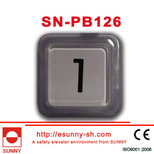 Botón de presión de elevador de plástico para Otis (SN-PB126)